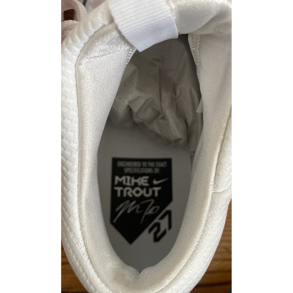Mens Nike Zoom Trout 3 White Grey, Size 12, New - Picture 3 of 7